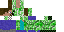 Texture for half Steve, half creeper