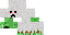 Texture for Creeper in a Ghost costume