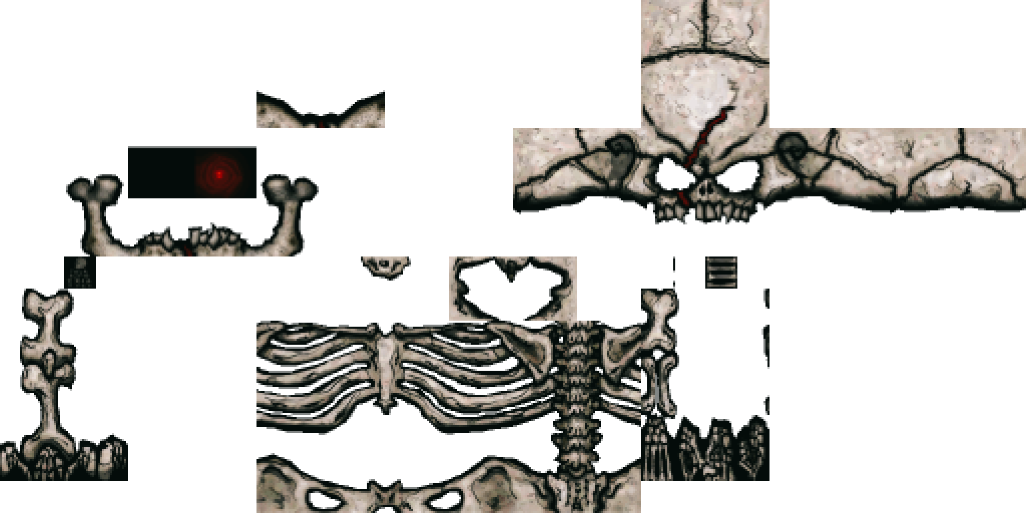Texture for Doom skeleton