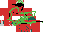 Texture for red czerwony crepeer  z squid game