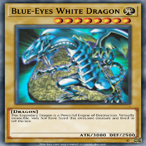 Texture for Blue Eyes White Dragon