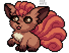 Texture for Vulpix Pokemon Pixel Art