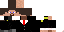 Texture for steve in  a black smoking