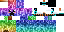 Texture for rainbow kawaii creeper