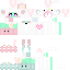 Texture for kawaii zombie