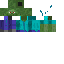 Texture for sad red eye zombie