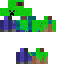Texture for Steve Morphing Into Creeper