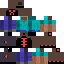 Texture for creeper squeleton red skin