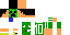 Texture for Humano com cabeça de creeper