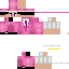 Texture for rosa e branco curto com pulseira