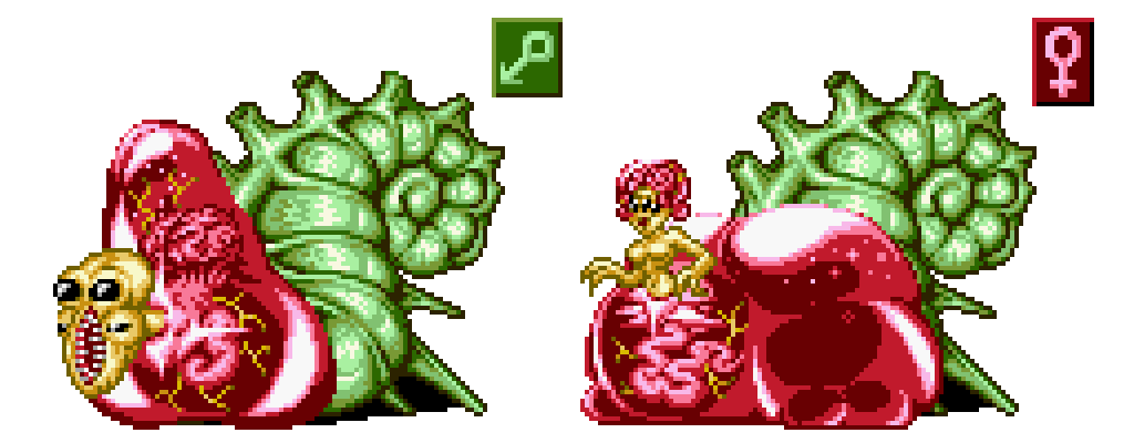 Texture for Slug Alien Pixel Art