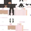 Texture for black hd demon girl with glasses