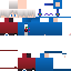 Texture for Skin Do nerd de cabelo branco com roupa de maçã (Lucas)