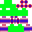 Texture for Hacker1 green with blue red overlay