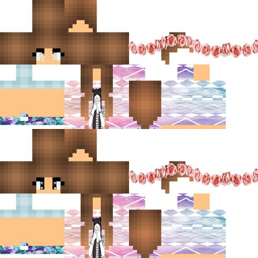Texture for Cute girl with white eyes