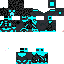Texture for  updated netherite creeper with half helmet